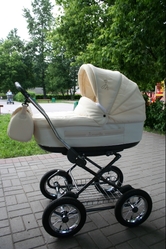 Коляска 2 в 1 Roan Marita с кож. люлькой